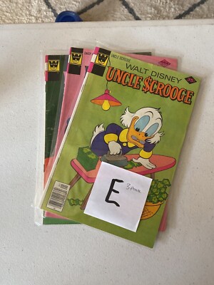(E) 1975-77 Walt Disney Uncle Scrooge 3 pack Whitman Publishing