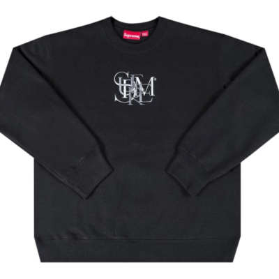 Supreme Overlap (Layered) Crewneck Sweatshirt Size XL Black | eBay