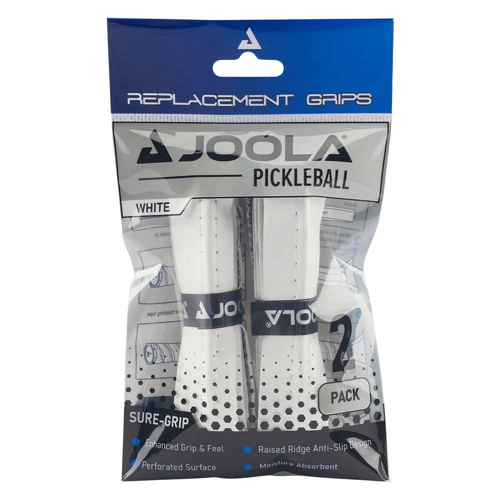 Pickleball Paddle Grip Tape - White Replacement Grip Wrap for Pickleball Rack...