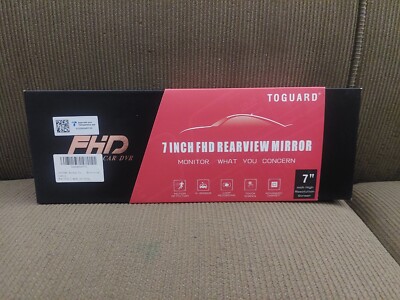 Toguard 7 Inch FHD Rearview Mirror Open Box