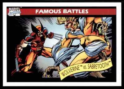 1990 Marvel Comics Wolverine vs. Sabretooth #119