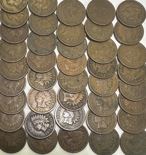 1894 Indian Head Cent (10 PC LOT) SOLID DATE ALL 1894 GOOD / VG WHOLESALE! 10 PC