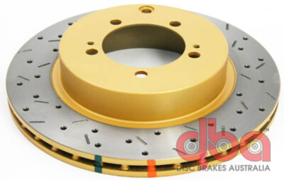 Dba For 03-05 Evo 8/9 Rear Drilled & Slotted 4000 Series Rotor