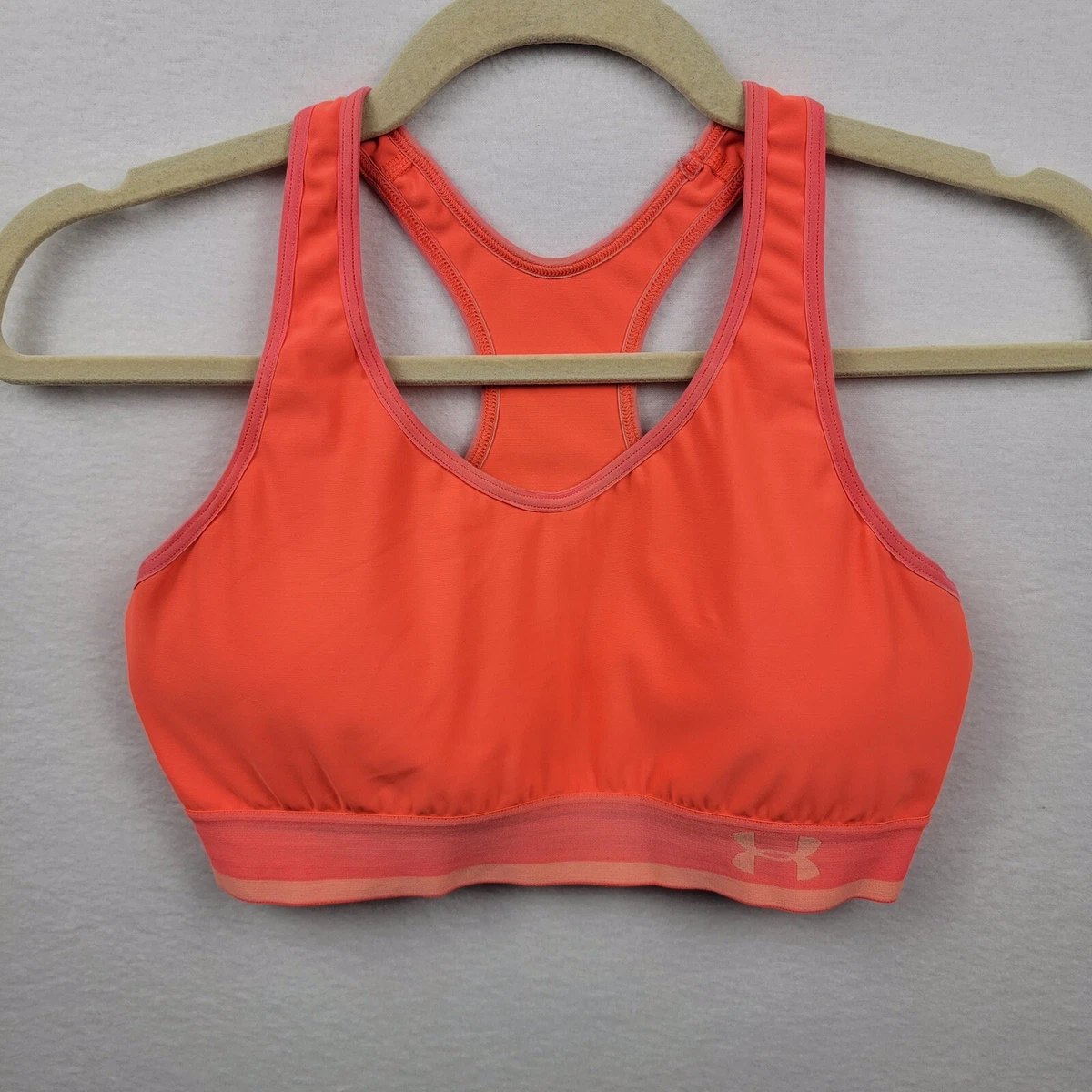 Under Armor sports bra size See Photos/measurements Hot Orange