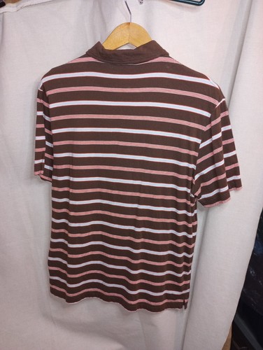 No Boundaries Mens Med. 38 / 40 All Cotton brown striped shirt NWOT w/ Collar - Picture 8 of 11
