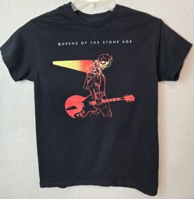 Vintage Queens Of The Stone Age Black Cotton T-shirt All size S-5XL 1HRA32