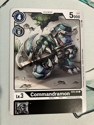 Commandramon ST5-05 C Digimon CCG | Machine Black Near Mint