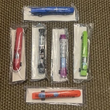 Wendy's 1991 SPEED WRITERS Pullback Car BALLPOINT Pen Set Of 6