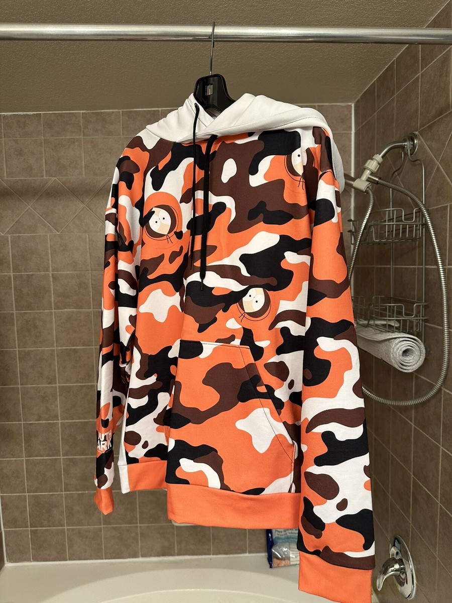 NEW SOUTH PARK KENNY PRINTED CAMO UNISEX HOODED SWEATSHIRT HOODIE
