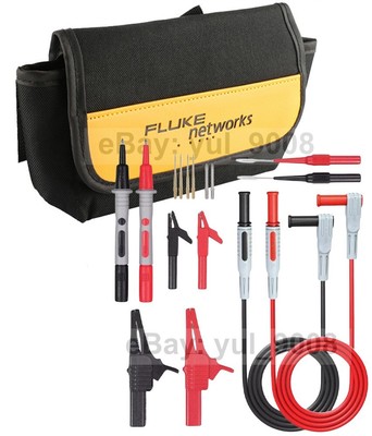 Electronic Multimeter Test Lead Kit Alligator Clips Needle Probe For Fluke Meter