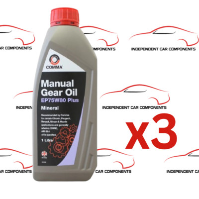 Comma Gear Oil - EP75W80 Plus x 3 Litre