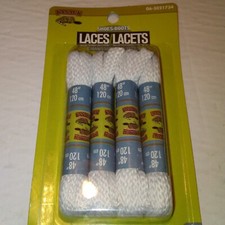 Shoes Boots Laces 120 cm 4 pairs White New in the box Fit most Sneakers,Shoes.