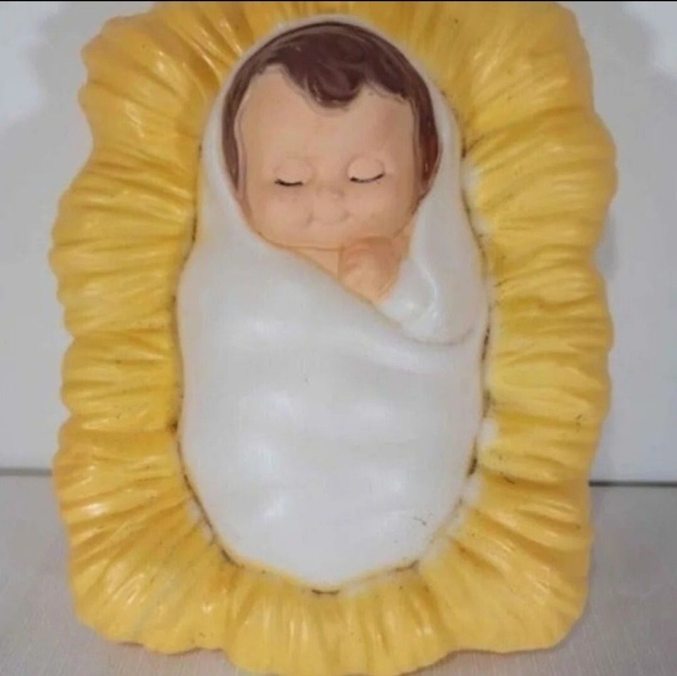 Christmas Outdoor Blow Mold Nativity Scene Set Jesus Mary Joseph New eBay