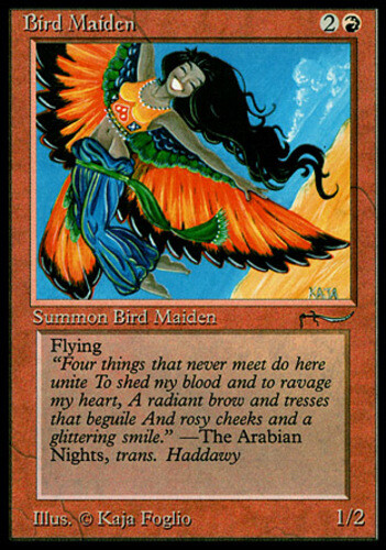 1x Bird Maiden (Light) Light Play, English Arabian Nights MTG Magic