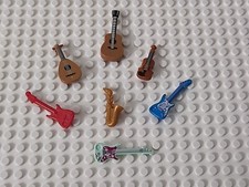LEGO E-Gitarre Akustik Wander Gitarre Violine Geige Saxophon Kontrabass Laute