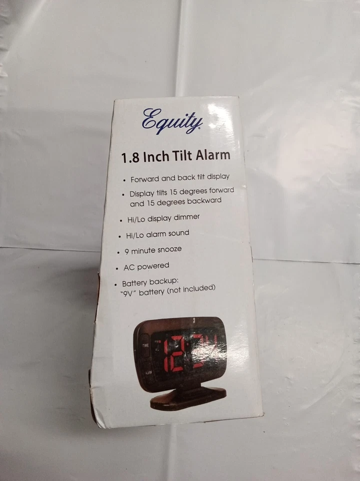 Equity 1.8 inch tilt alarm clock - Image 2 of 3