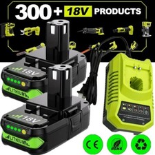 2Pack 18Volt P102 Lithium 3.0AH Battery replacement For Ryobi 18V P108 P107 P103