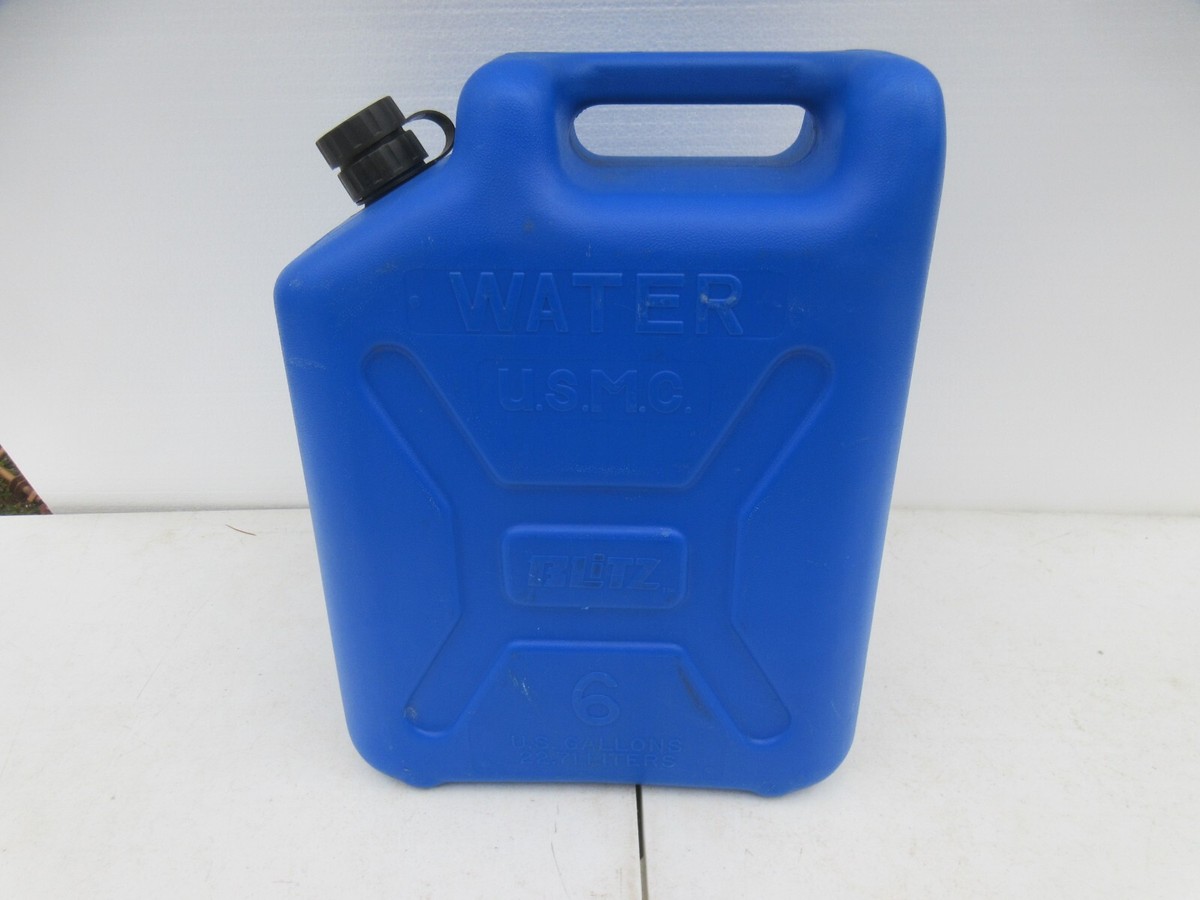 Vintage USMC Blitz 6 Gallon Hard Plastic WATER CAN/JUG Jerry Can