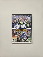 The Sims 3:  Ambitions Expansion Pack (PC, 2010) Game, Case, and Key