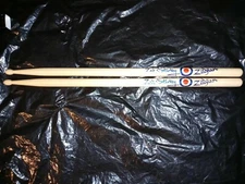 The Who Band Bullseye Logo & ZakS. Signature Concert Tour DRUM STICKS Drumsticks
