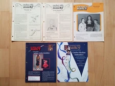 Lot of 5  SEWING WITH NANCY Booklet - Wearable Art, Applique, Embroidery VINTAGE