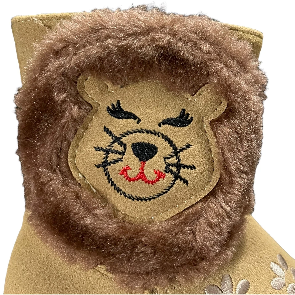 Botas de gamuza sintética Rachel para bebé bebé niña talla 5 marrón tostado elegantes y cómodas Foto 3 de 4