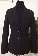 NWT The Limited WMNS Career Black Polyester Blend Blazer Jacket Sz 4 Ret. 158