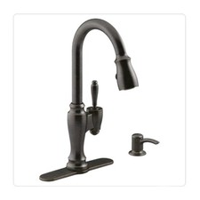 Kohler Pull-Down Kitchen Faucet With Soap/Lotion Dispenser Oil-Rubbed Bronze