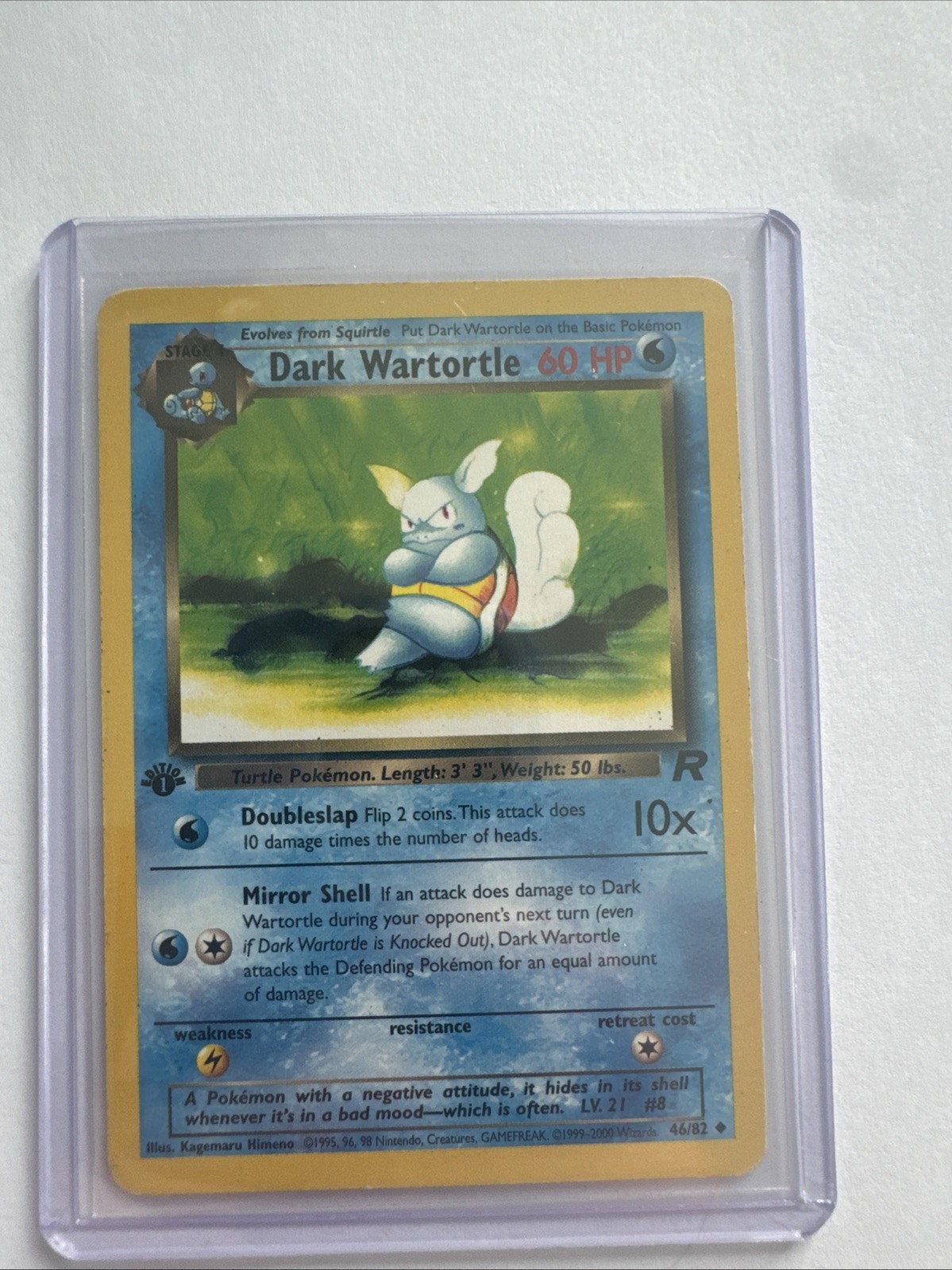 Pokémon TCG Dark Wartortle Team Rocket 46 Regular 1st Edition Uncommon