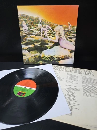Led Zeppelin Houses Of The Holy Lp Vinyl 1973 1st 'RL Sterling' Press W/Insert
