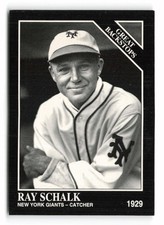 1993 Conlon Collection TSN Ray Schalk #879 New York Giants