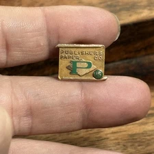 Vintage 10K Gold  15 Years Service Award Lapel Pin - Publishers Paper Co- 2G
