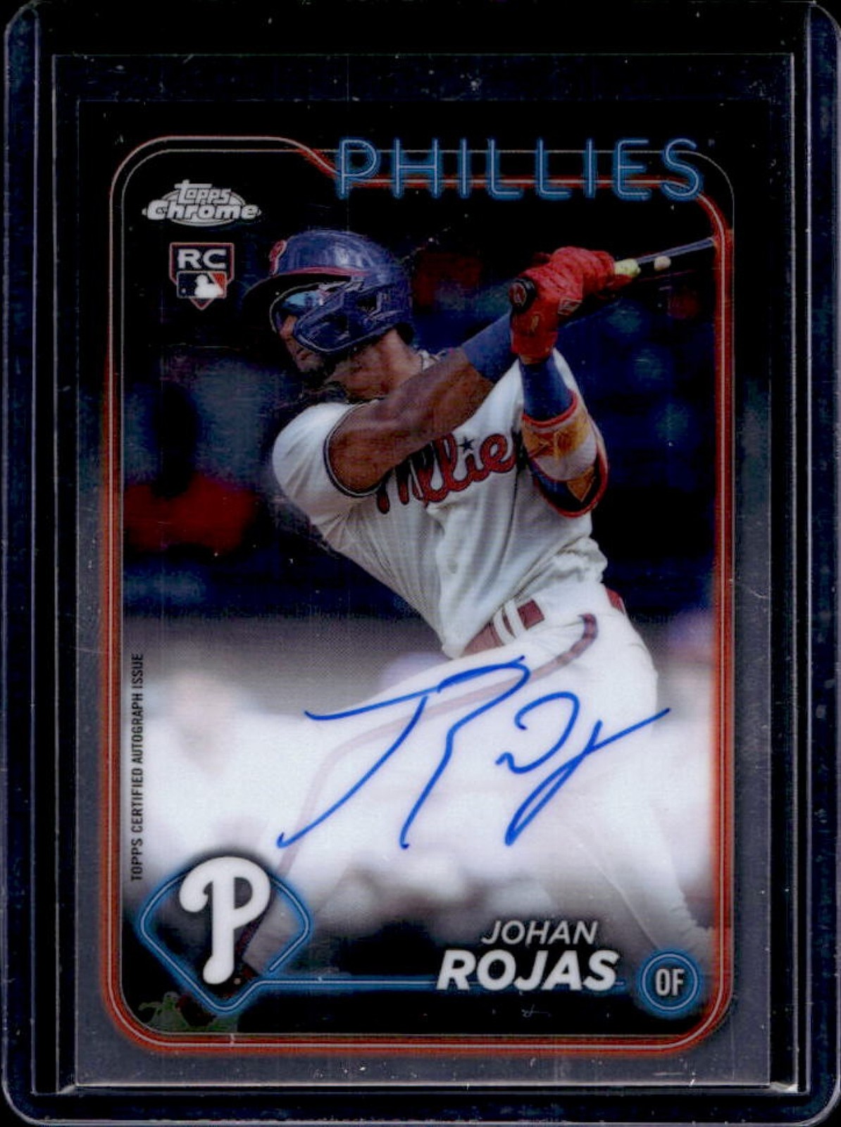 2024 Topps Chrome Update Johan Rojas Auto RC Rookie #RA-JRO Phillies