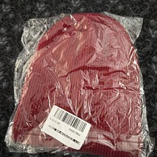 WINE RED Knitted Skull Cap Mini Short Fisherman Beanie Hat Ribbed Docker Warm