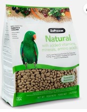 Healthy Multicolor Bird Food for Conures African Greys and Parrots 3lb Pack