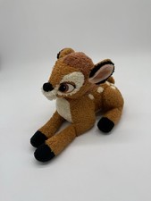 BAMBI DISNEY STORE 11" Plush Deer Resting Bean Bag Stuffed Collectible