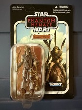 Star Wars Vintage Collection Gungan Warrior VC74 UNPUNCHED  & Starcase