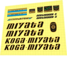 Koga Miyata Gents Racer S 1980 Decal Set
