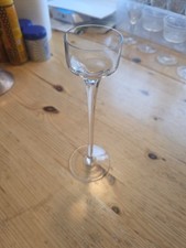 Crystal Glass Tall Stem Tea Light Holder