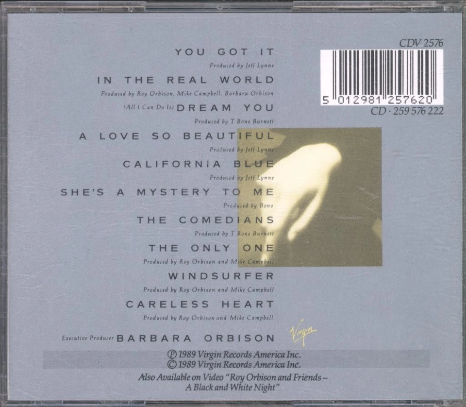 Roy Orbison Mystery Girl CD UK Virgin 1989 mastered by nimbus CDV2576 - Image 2 of 2