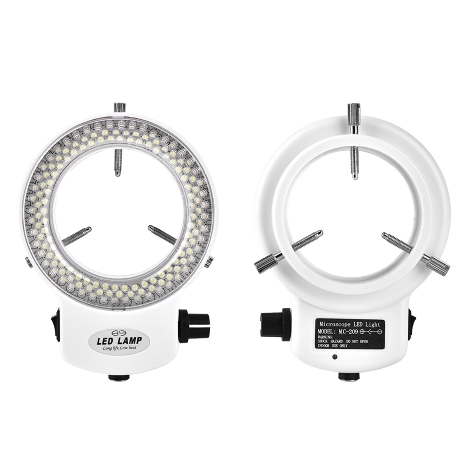 Microscope Camera 144 LED Beads Light Source Brightness Adju Ring Lamp US❀