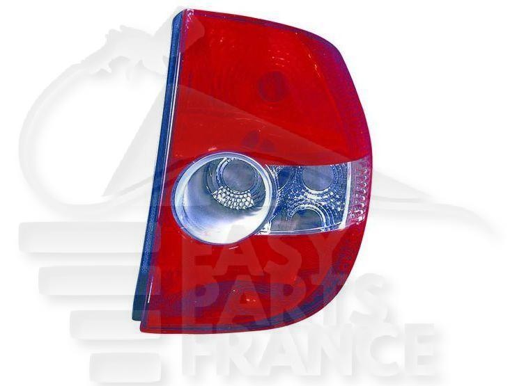 Feu arrière-droit pour Volkswagen Fox de 2004 à 2009 connecteur 4 broches