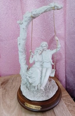 Seltener Fund - David Fisher Design 1986 Sachsen Figur ''Die Liebesschaukel'' 23cm groß