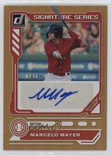 2023 Panini Donruss Signature Series Gold 18/25 Marcelo Mayer #SS-MM Auto uk2