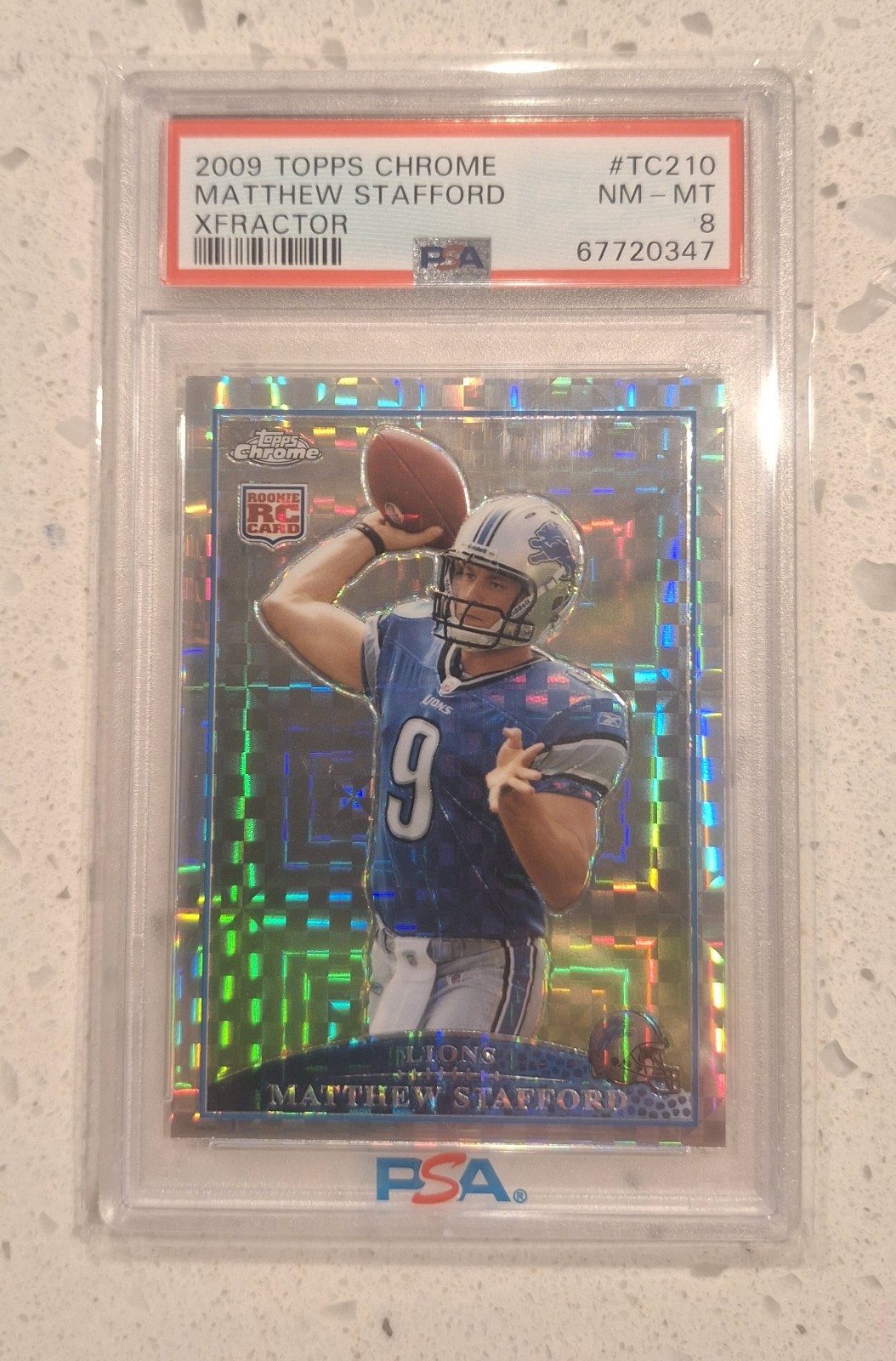 Matthew Stafford Topps Chrome #TC210 Xfractor