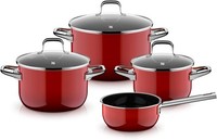 WMF Topfset Fusiontec Essential Pro 4-Teilig Passion Red