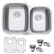 Ruvati 32-Inch Undermount Kitchen Sink 60/40 Double RVM4310