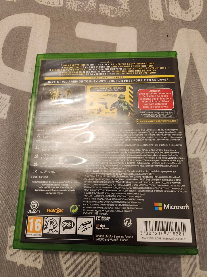 Ubisoft Tom Clancy's Rainbow Six Extraction Guardian Ed Xbox One/Series X|S, photo 3 of 5