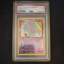 Mew Pokémon TCG Southern Islands Promo Holo Card 1/18 English 2001 PSA 1