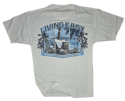 Men's T-Shirt NEWPORT BLUE--So Out of here- Paradise -Big Kahuna-Size Medium-NEW